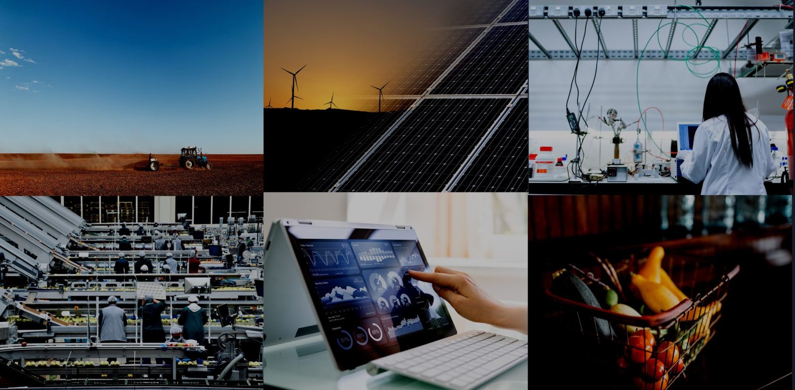 Laboratoire agroalimentaire avec équipements et personnel en blouse blanche